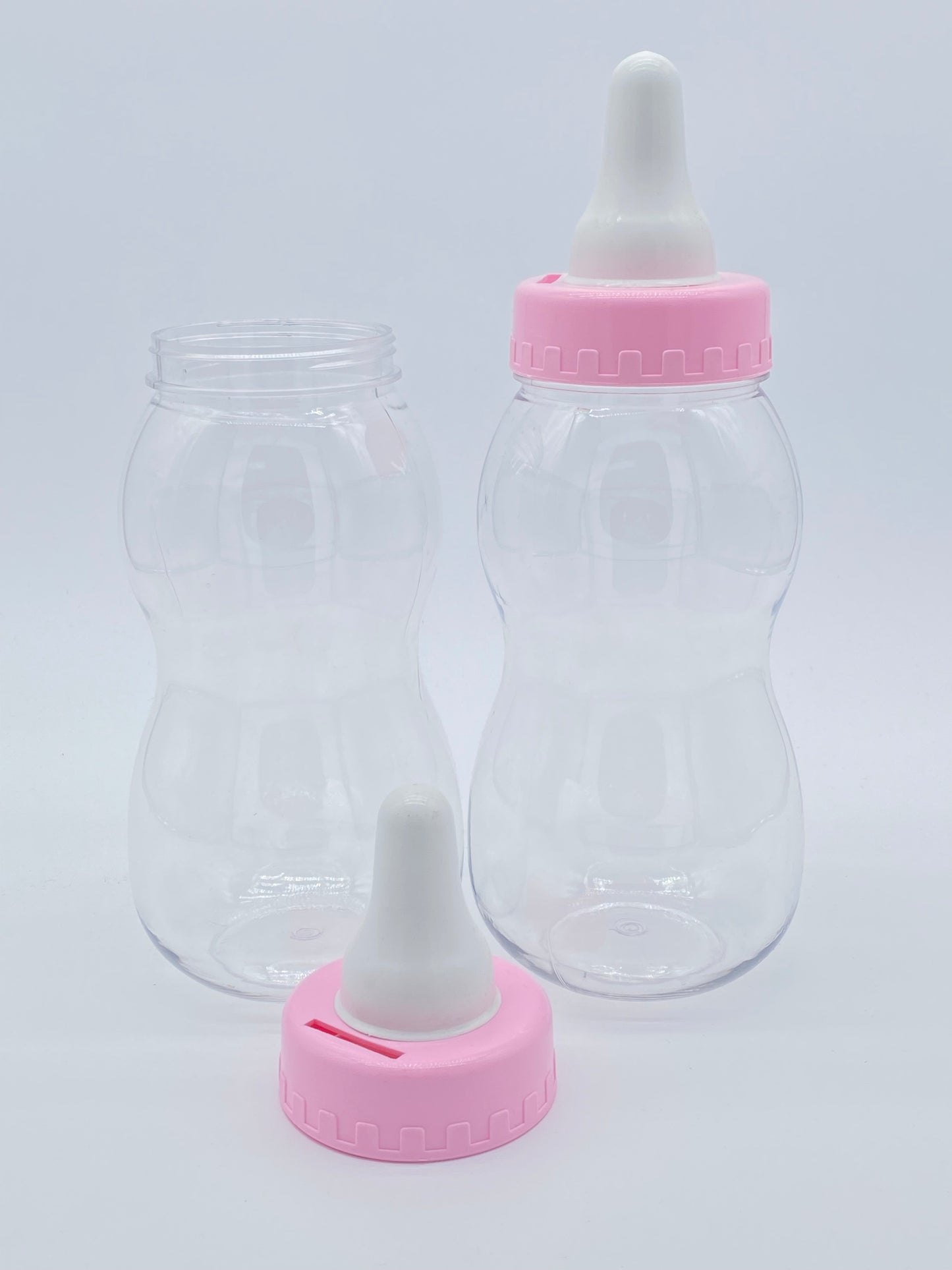 Piggy Bank – Cute Transparent Plastic Coin Bottle Set (1340ml, 2pcs)