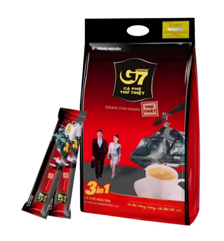 G7 3-in-1 Instant Vietnamese Coffee – Strong & Bold Roast (100 Single-Serve Packets)
