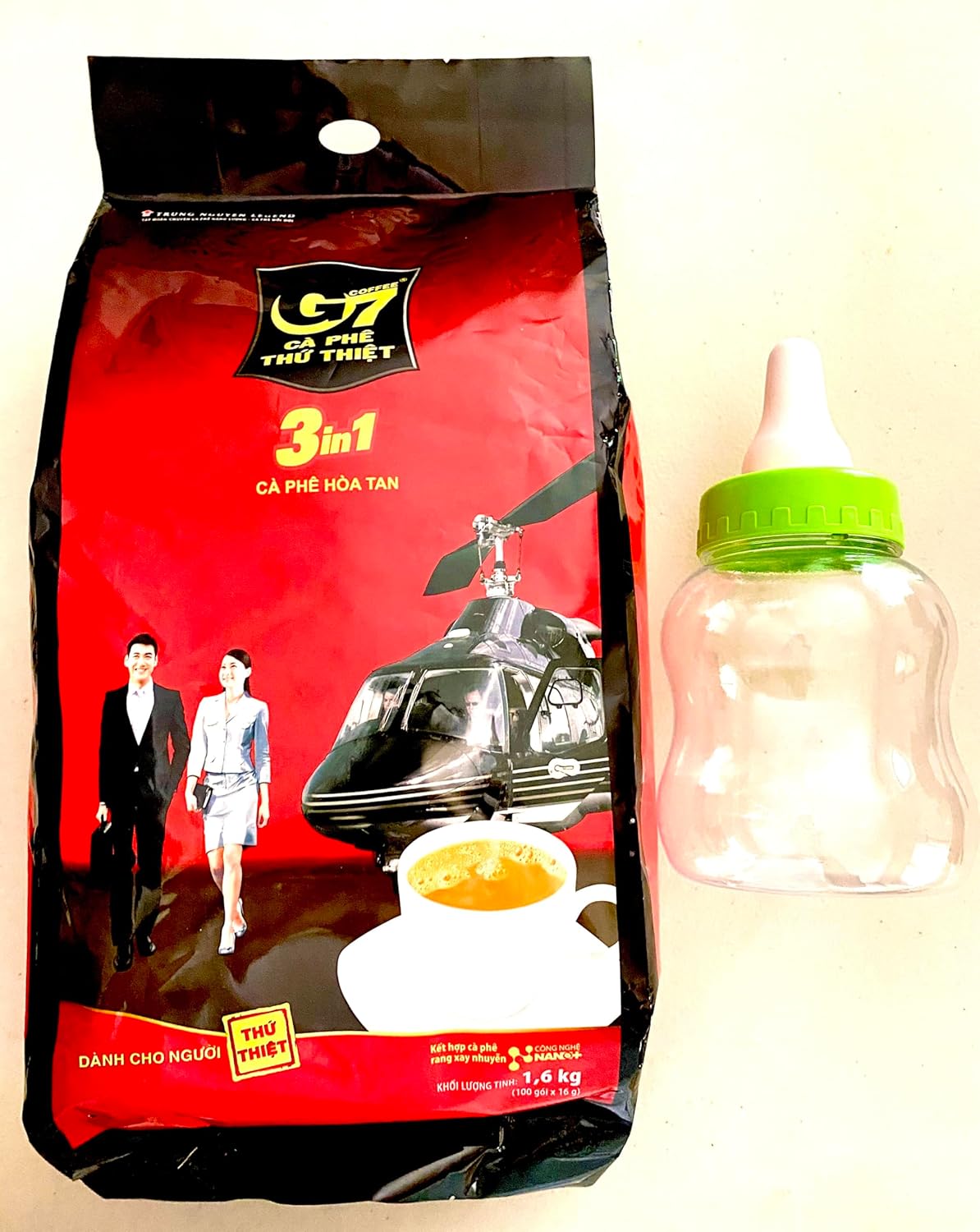 G7 Vietnamese instant coffee 100 stick pack resealable bag strong bold blend